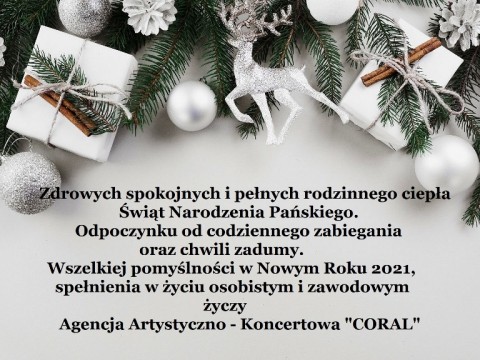 Kartka Świąteczna 2021 CORAL